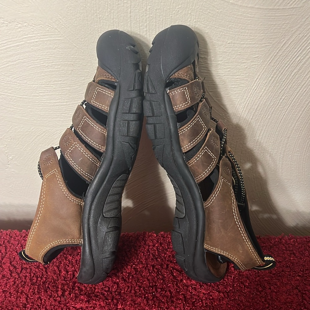 KEEN Leather Newport Shoes Water Hiking Sandals Outdoor Shoes brown Size… - Picture 13 of 17